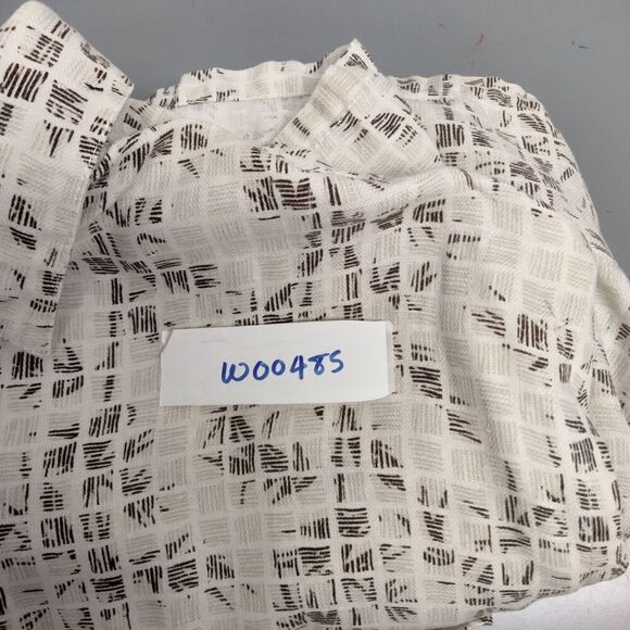 Tasso Elba Island Button Down Shirt Mens Size XL Short Sleeve Silk Linen Blend - Picture 10 of 10